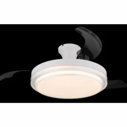 Beliz Ventilateur de plafond lumineux Luminaires Globo Lighting LED Blanc, 1 lumière, Télécommandes