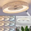 Benasal Plafonnier, Ventilateur de plafond lumineux LED Blanc, 1 lumière, Télécommandes