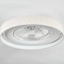 Benasal Plafonnier, Ventilateur de plafond lumineux LED Blanc, 1 lumière, Télécommandes