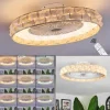 Benasal Plafonnier, Ventilateur de plafond lumineux LED Blanc, 1 lumière, Télécommandes