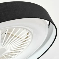 Benasal Plafonnier, Ventilateur de plafond lumineux LED Blanc, 1 lumière, Télécommandes