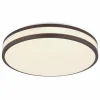 Luminaires Globo Lighting Éclairage Led|Betha Plafonnier LED Brun, Blanc, 1 lumière, Télécommandes, Changeur de couleurs