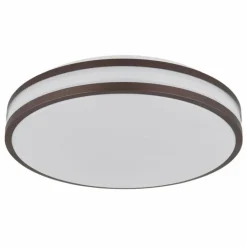 Luminaires Globo Lighting Éclairage Led|Betha Plafonnier LED Brun, Blanc, 1 lumière, Télécommandes, Changeur de couleurs