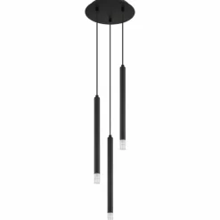Luminaires Globo Lighting Suspensions|Blake Suspension Noir, 3 lumières