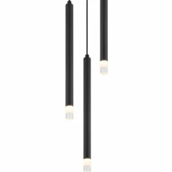 Luminaires Globo Lighting Suspensions|Blake Suspension Noir, 3 lumières