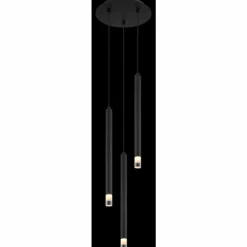 Luminaires Globo Lighting Suspensions|Blake Suspension Noir, 3 lumières