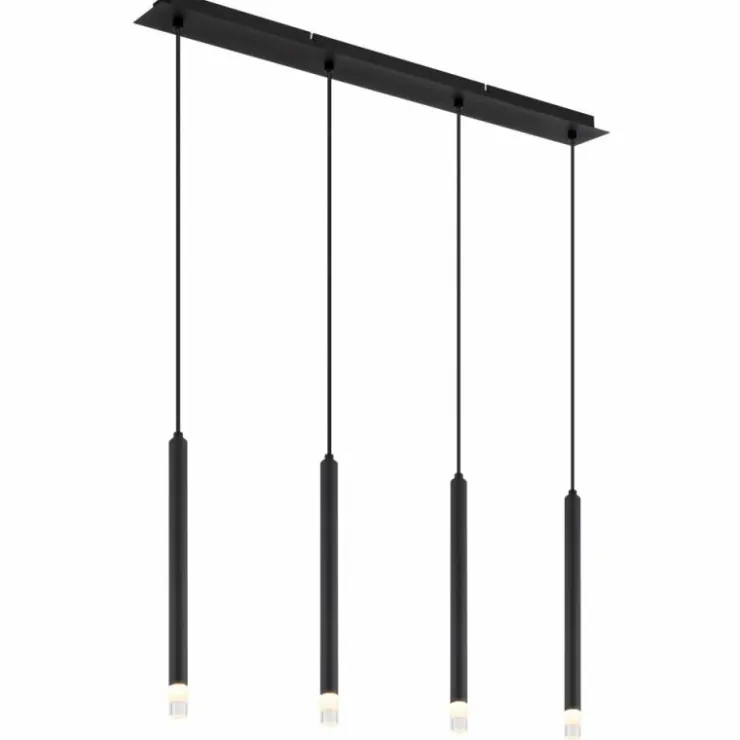Luminaires Globo Lighting Suspensions|Blake Suspension Noir, 4 lumières