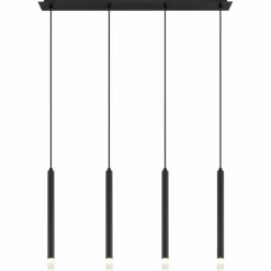 Luminaires Globo Lighting Suspensions|Blake Suspension Noir, 4 lumières
