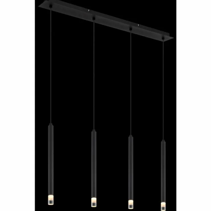 Luminaires Globo Lighting Suspensions|Blake Suspension Noir, 4 lumières