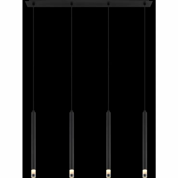 Luminaires Globo Lighting Suspensions|Blake Suspension Noir, 4 lumières