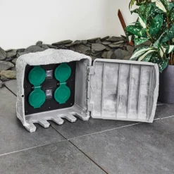 Bloc de prises électriques d'extérieur Tinú Noir