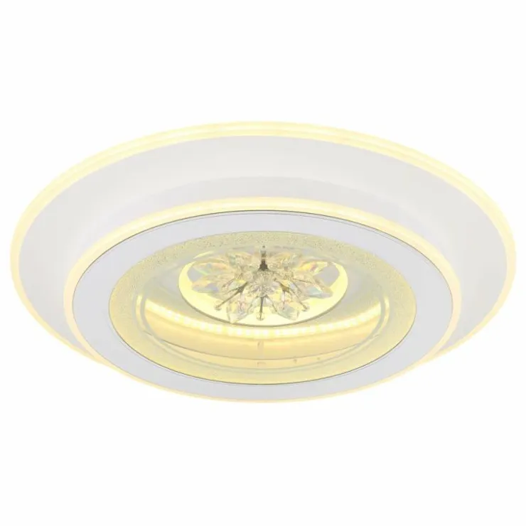 Luminaires Globo Lighting Éclairage Led|Bluma Plafonnier LED Blanc, 1 lumière, Télécommandes