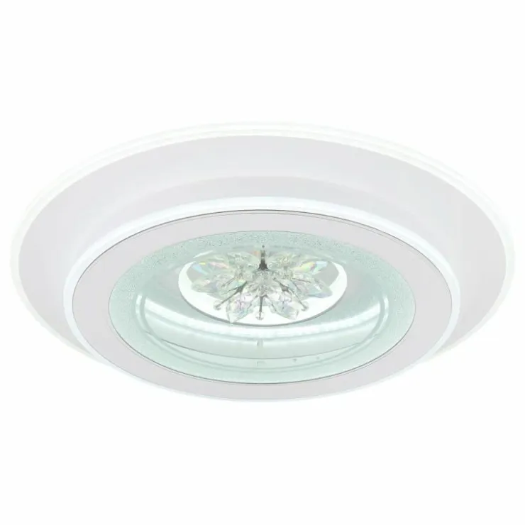 Luminaires Globo Lighting Éclairage Led|Bluma Plafonnier LED Blanc, 1 lumière, Télécommandes