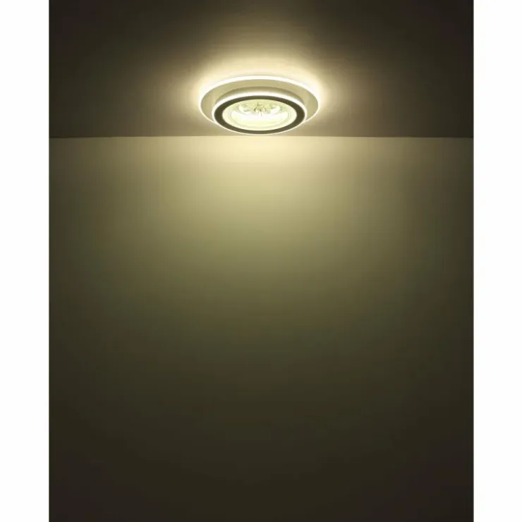 Luminaires Globo Lighting Éclairage Led|Bluma Plafonnier LED Blanc, 1 lumière, Télécommandes