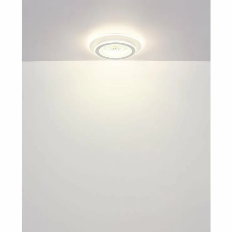 Luminaires Globo Lighting Éclairage Led|Bluma Plafonnier LED Blanc, 1 lumière, Télécommandes