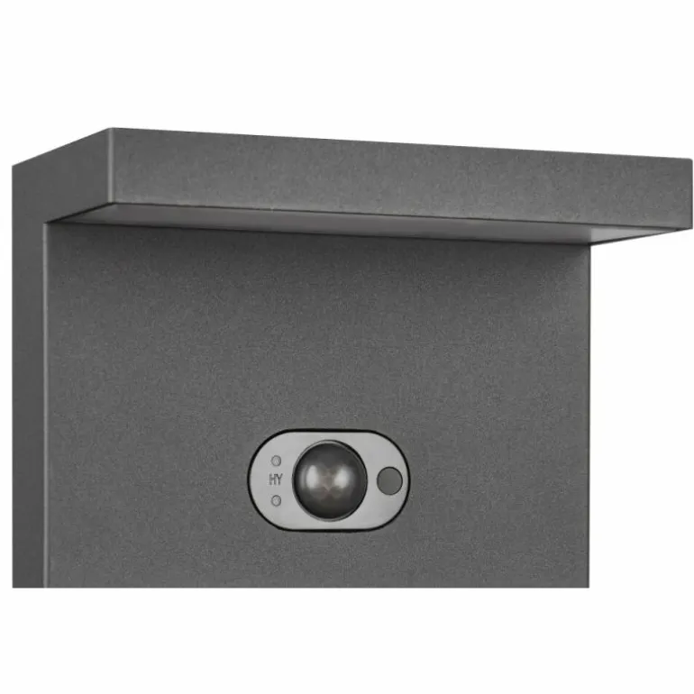 Blyde Applique murale Luminaires Trio LED Anthracite, 1 lumière, Détecteur de mouvement
