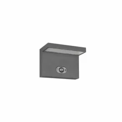 Blyde Applique murale Luminaires Trio LED Anthracite, 1 lumière, Détecteur de mouvement