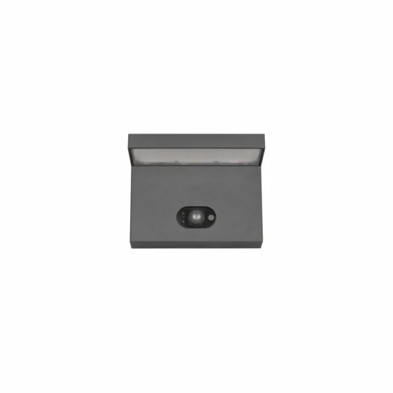 Blyde Applique murale Luminaires Trio LED Anthracite, 1 lumière, Détecteur de mouvement