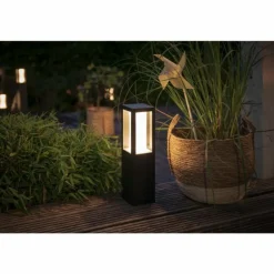 Borne d'éclairage, kit d'extension Philips Hue Ambiance White & Color Impress LED Noir, 1 lumière, Changeur de couleurs