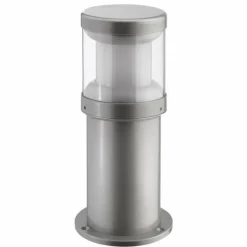 Borne d'éclairage LCD Illertissen Argenté, 1 lumière