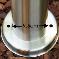 Borne d'éclairage Tunes Acier inoxydable, 1 lumière
