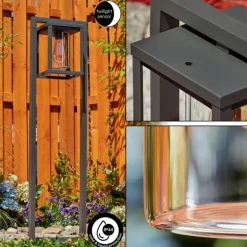 Borne lumineuse Parkkola Anthracite, 1 lumière