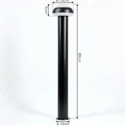 Borne lumineuse Vinara LED Noir, 1 lumière