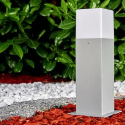 Borne lumineuse Algier LED Gris, 1 lumière