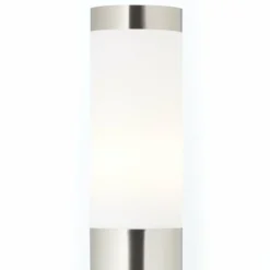 Borne lumineuse Brilliant Dody Argenté, 1 lumière, Détecteur de mouvement