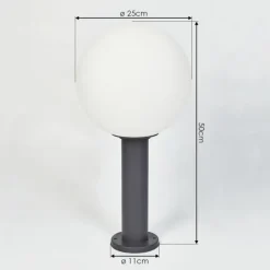 Borne lumineuse Bubodefo Anthracite, 1 lumière