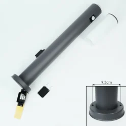 Borne lumineuse Caserta Anthracite, 1 lumière, Détecteur de mouvement