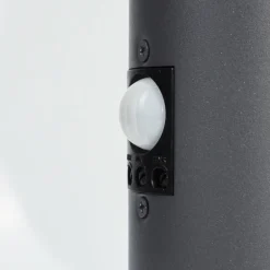 Borne lumineuse Caserta Anthracite, 1 lumière, Détecteur de mouvement