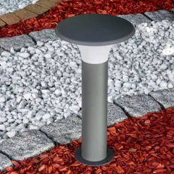 Borne lumineuse Chelmsford LED Anthracite, 1 lumière