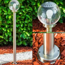 Borne lumineuse CORDOVA Acier inoxydable, 1 lumière