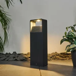 Borne lumineuse Dubona LED Anthracite, 1 lumière