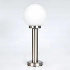 Borne lumineuse Enara Nickel mat, 1 lumière