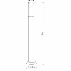 Borne lumineuse Globo BOSTON Anthracite, 1 lumière