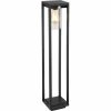 Borne lumineuse Globo CANDELA Noir, 1 lumière, Détecteur de mouvement