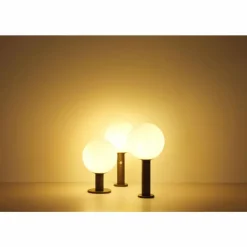 Borne lumineuse Globo OSSY Anthracite, 1 lumière, Détecteur de mouvement