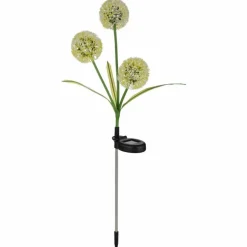 Borne lumineuse Globo SOLAR LED Jaune, Vert, 3 lumières