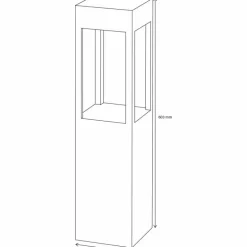 Borne lumineuse LCD Kisselbach LED Noir, 1 lumière