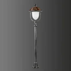 Borne lumineuse LCD Nabburg LED Cuivre, Noir, 1 lumière