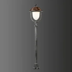 Borne lumineuse LCD Nabburg LED Cuivre, Noir, 1 lumière