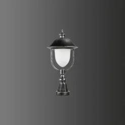 Borne lumineuse LCD Nabburg LED Noir, Argenté, 1 lumière