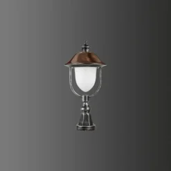 Borne lumineuse LCD Nabburg LED Cuivre, Noir, 1 lumière