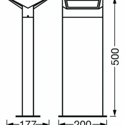 Borne lumineuse LEDVANCE ENDURA Gris, 1 lumière
