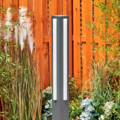 Borne lumineuse Lisalara LED Anthracite, 1 lumière