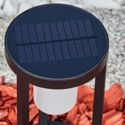 Borne lumineuse Lokpano LED Noir, 1 lumière, Détecteur de mouvement