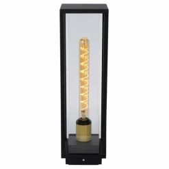 Borne lumineuse Lucide LAURENS Noir, 1 lumière