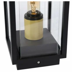 Borne lumineuse Lucide LAURENS Noir, 1 lumière